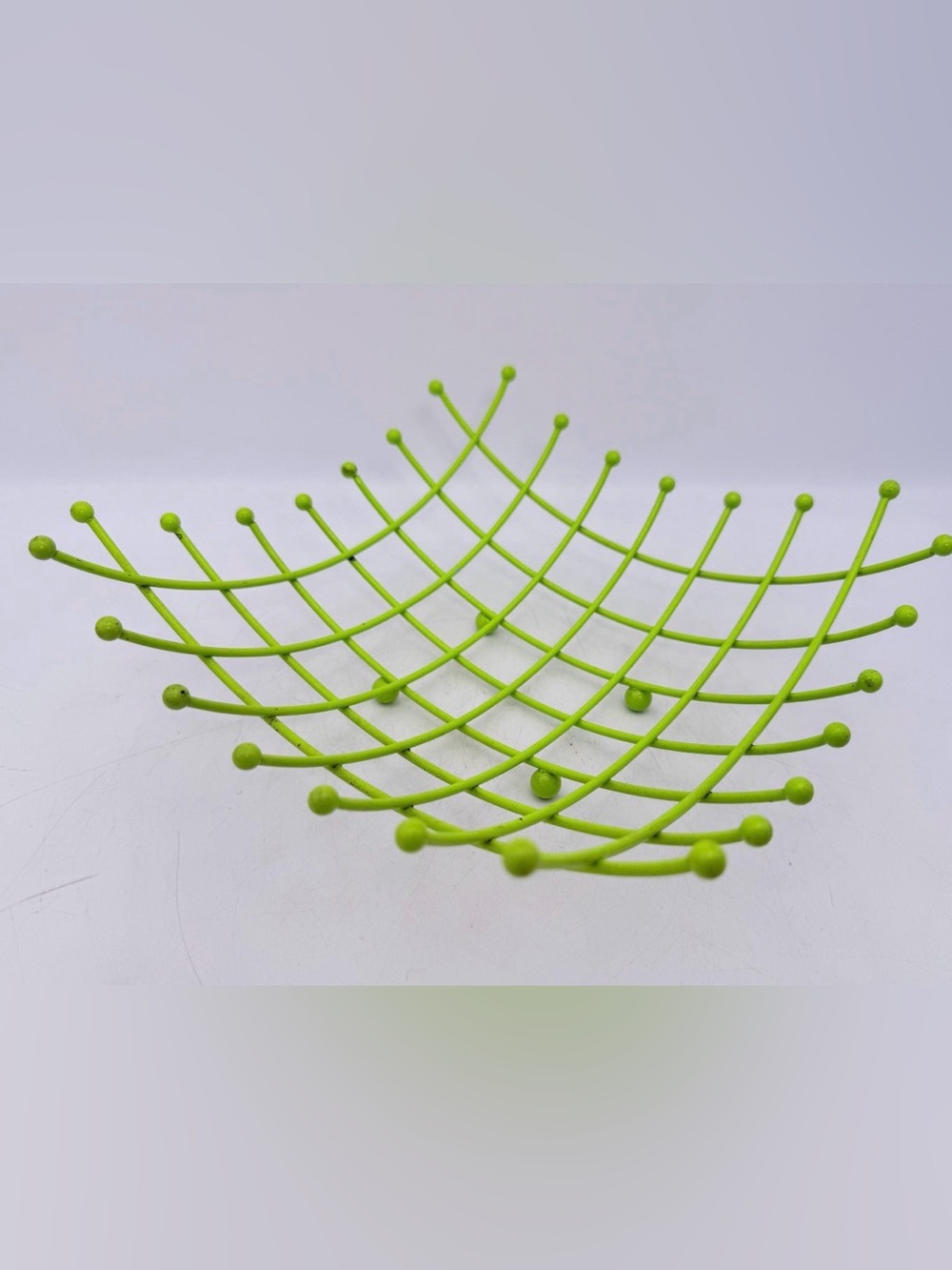 Vintage IKEA Wire Fruit Bowl, Coated Metal Lattice - collectable IKEA
